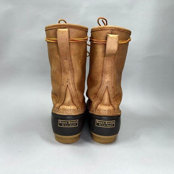 L.L. Bean Men's Size 9 8" Gore-Tex Insulated Brown Leather Bean Boots - Picture 5 of 14